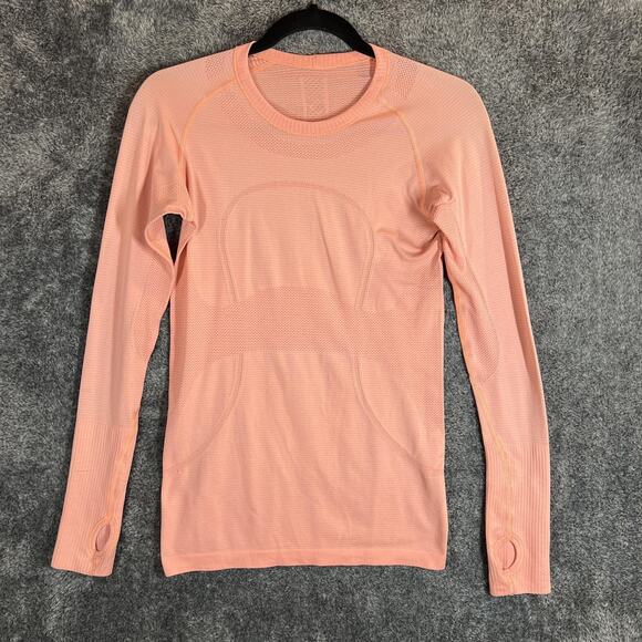 Lululemon Swiftly Tech Crew Pullover Womens 6 Pink Long Sleeve Running Top - Picture 1 of 8